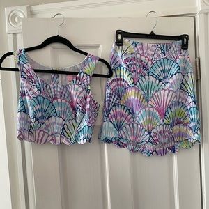 Lily Pulitzer Cadden Crop Top & Skirt Set